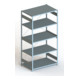 Meta Steckregal Grundregal S3 CLIP 230 GR 2500 x 1300 x 800 mm verzinkt + 5 Böden-1