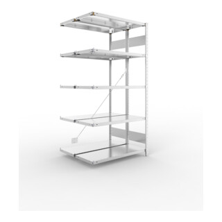 Meta Steckregal S3 CLIP 150 2000 x 1000 x 400mm verzinkt 2 x 5 Böden