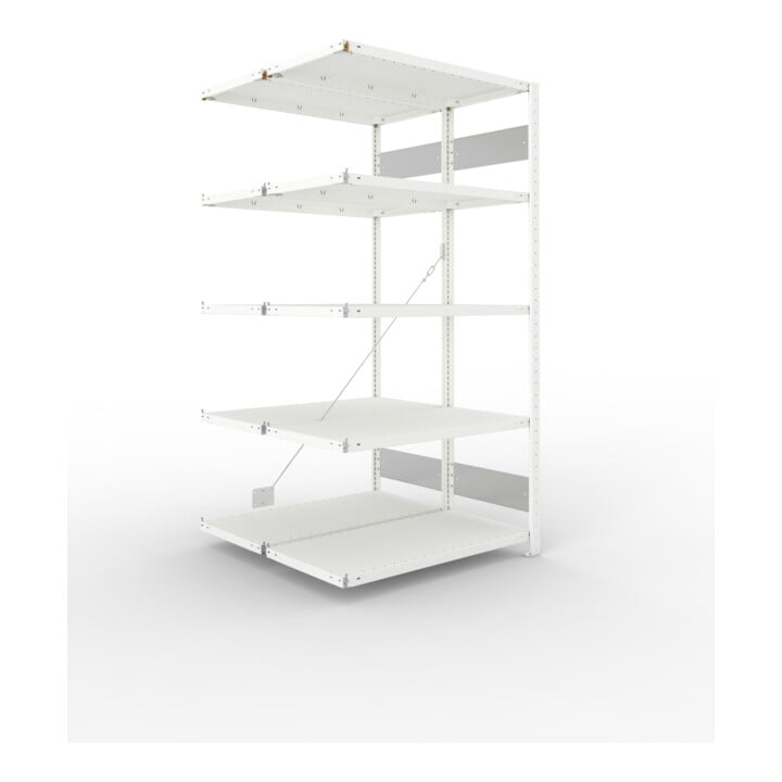 Set META-Regalbau GmbH& Co. KG S3 CLIP 150 DAR 2000 x 1000 x 500 RAL 7035...