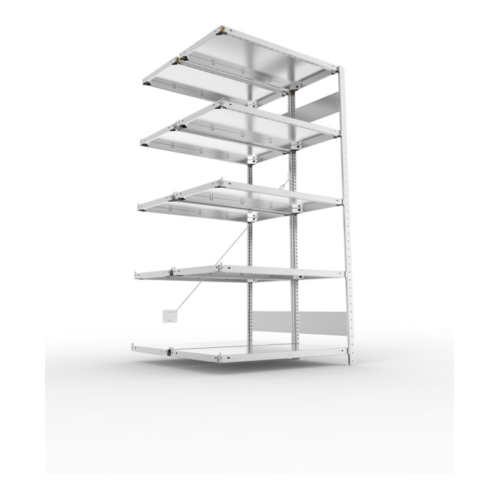META Steckregal S3 CLIP 150 2000 x 1000 x 500mm verzinkt 10 Böden