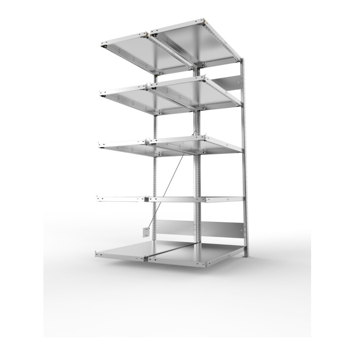 META Steckregal S3 CLIP 150 2000 x 1000 x 500mm verzinkt 10 Böden