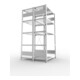 Meta Steckregal S3 CLIP 230 2000 x 1000 x 500 mm verzinkt mit 2 x 5 Böden