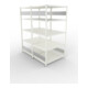 META Steckregal S3 CLIP 230 2000 x 1000 x 800 RAL 7035 mit 2 x 5 Böden