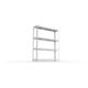 Meta Weitspannregal Speed Rack 1970 x 1700 x 400 mm verzinkt + 4 Fachebenen + Stahlpaneelen