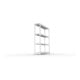 Meta Weitspannregal Speed Rack 1970 x 1700 x 400 mm verzinkt + 4 Fachebenen + Stahlpaneelen