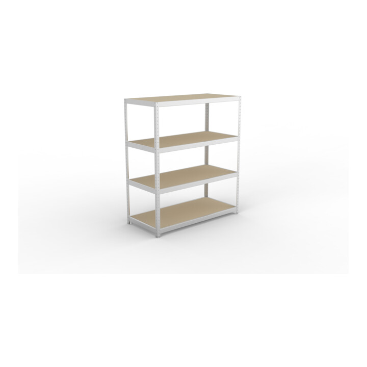 Meta Weitspannregal Speed Rack 1970 x 1700 x 800 mm verzinkt + 4 Fachebenen + Spanplatten