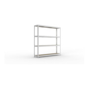 Meta Weitspannregal Speed Rack 1970 x 2000 x 400 mm verzinkt + 4 Fachebenen + Spanplatten-1