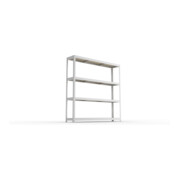 Meta Weitspannregal Speed Rack 1970 x 2000 x 400 mm verzinkt + 4 Fachebenen + Spanplatten-2