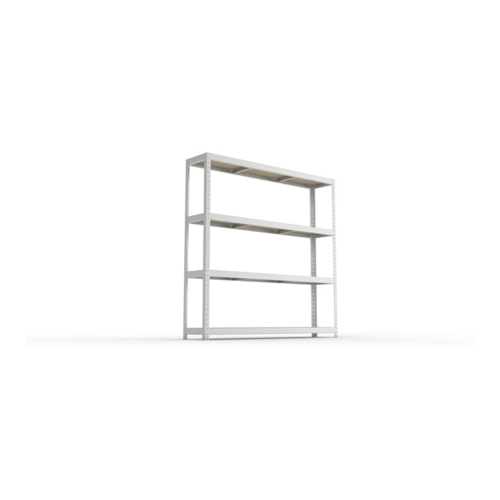 Meta Weitspannregal Speed Rack 1970 x 2000 x 400 mm verzinkt + 4 Fachebenen + Spanplatten