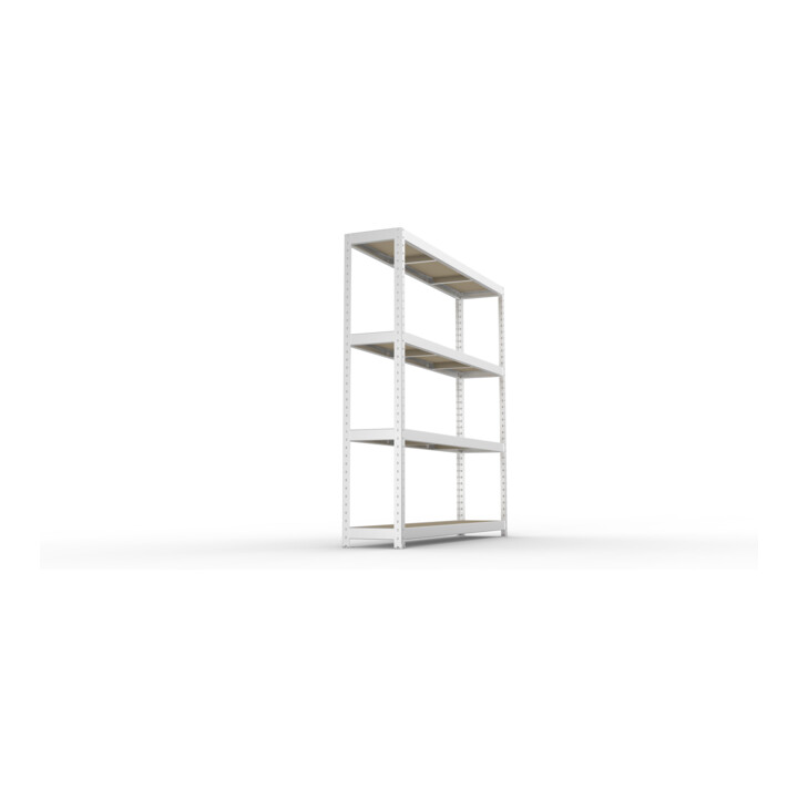 Meta Weitspannregal Speed Rack 1970 x 2000 x 400 mm verzinkt + 4 Fachebenen + Spanplatten