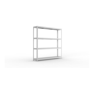 Meta Weitspannregal Speed Rack verzinkt + 4 Fachebenen + Stahlpaneelen