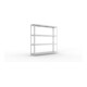 Meta Weitspannregal Speed Rack 1970 x 2000 x 400 mm verzinkt + 4 Fachebenen + Stahlpaneelen