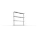 Meta Weitspannregal Speed Rack 1970 x 2000 x 400 mm verzinkt + 4 Fachebenen + Stahlpaneelen