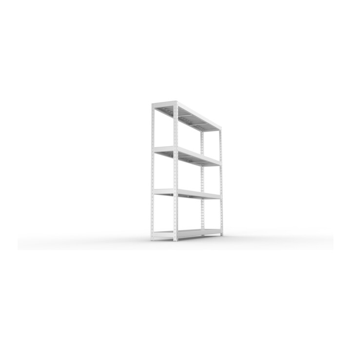 Meta Weitspannregal Speed Rack 1970 x 2000 x 400 mm verzinkt + 4 Fachebenen + Stahlpaneelen