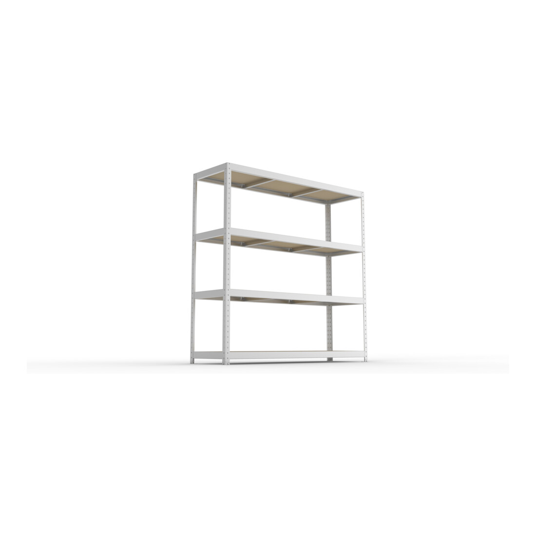 Meta Weitspannregal Speed Rack 1970 x 2000 x 600 mm verzinkt + 4 Fachebenen + Spanplatten