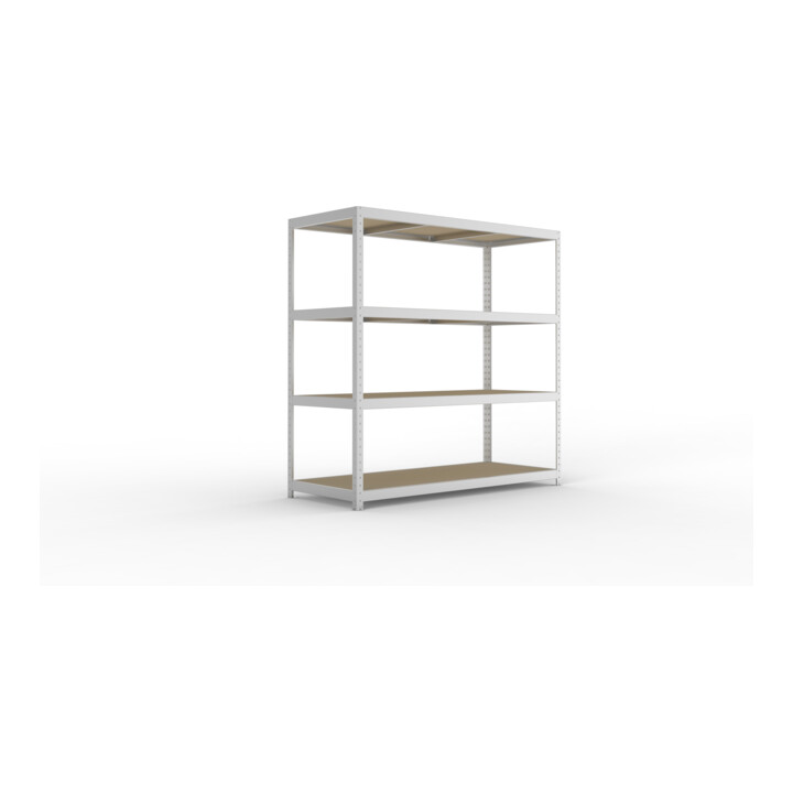Meta Weitspannregal Speed Rack 1970 x 2000 x 800 mm verzinkt + 4 Fachebenen + Spanplatten