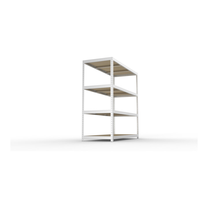 Meta Weitspannregal Speed Rack 1970 x 2000 x 800 mm verzinkt + 4 Fachebenen + Spanplatten