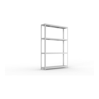 Meta Weitspannregal Speed Rack verzinkt + 4 Fachebenen + Stahlpaneelen