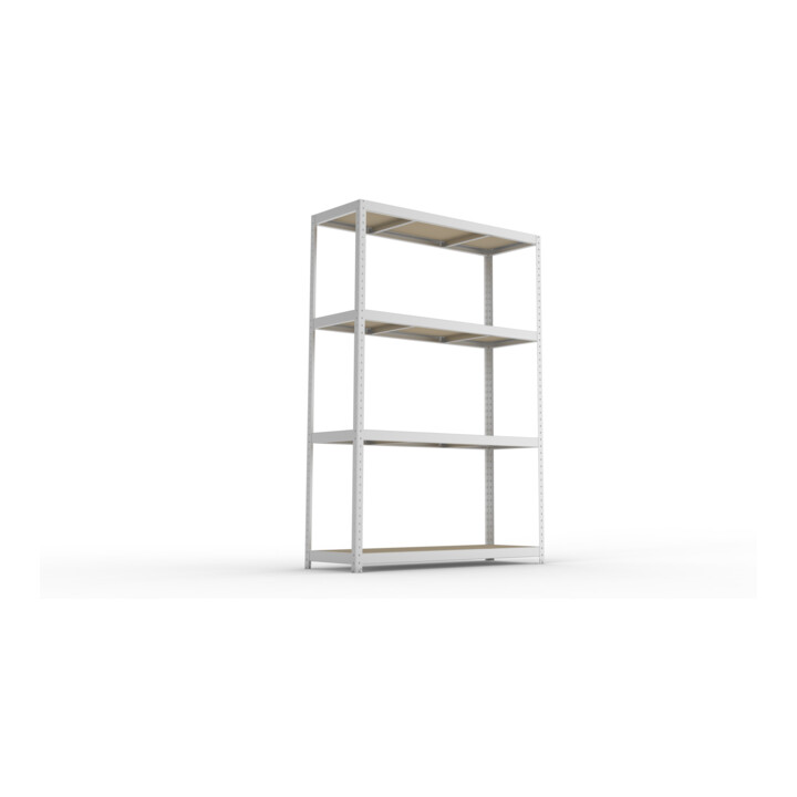 Meta Weitspannregal Speed Rack 2470 x 1700 x 600 mm verzinkt + 4 Fachebenen + Spanplatten