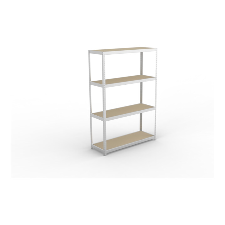Meta Weitspannregal Speed Rack 2470 x 1700 x 600 mm verzinkt + 4 Fachebenen + Spanplatten