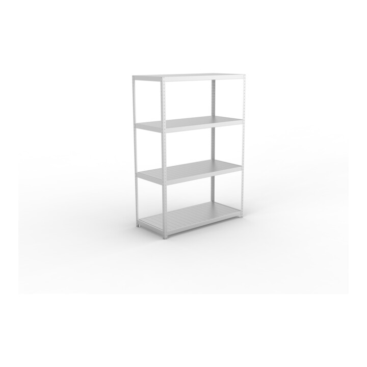 Meta Weitspannregal Speed Rack 2470 x 1700 x 800 mm verzinkt + 4 Fachebenen + Stahlpaneelen