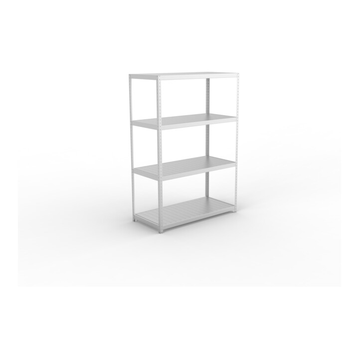 Meta Weitspannregal Speed Rack 2470 x 1700 x 800 mm verzinkt + 4 Fachebenen + Stahlpaneelen