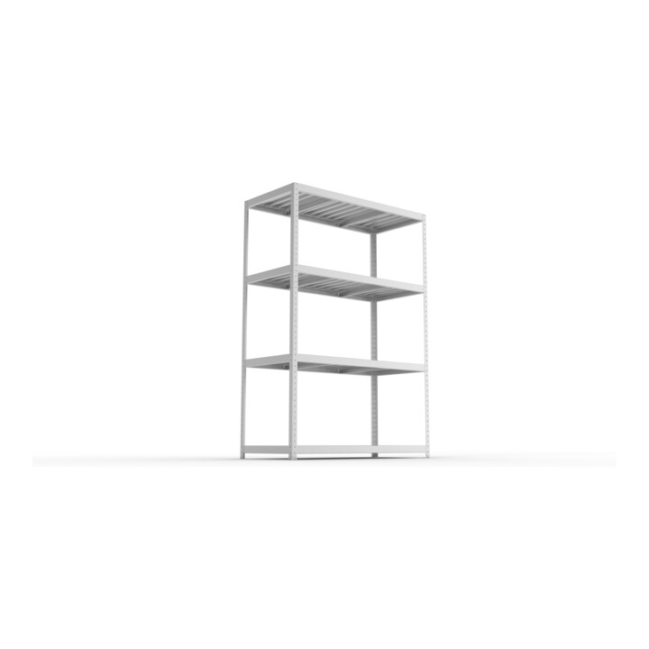 Meta Weitspannregal Speed Rack 2470 x 1700 x 800 mm verzinkt + 4 Fachebenen + Stahlpaneelen