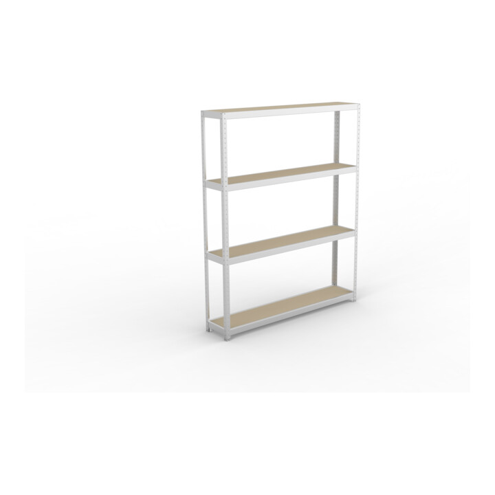 Meta Weitspannregal Speed Rack 2470 x 2000 x 400 mm verzinkt + 4 Fachebenen + Spanplatten
