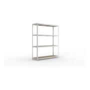 Meta Weitspannregal Speed Rack 2470 x 2000 x 600 mm verzinkt + 4 Fachebenen + Spanplatten-1