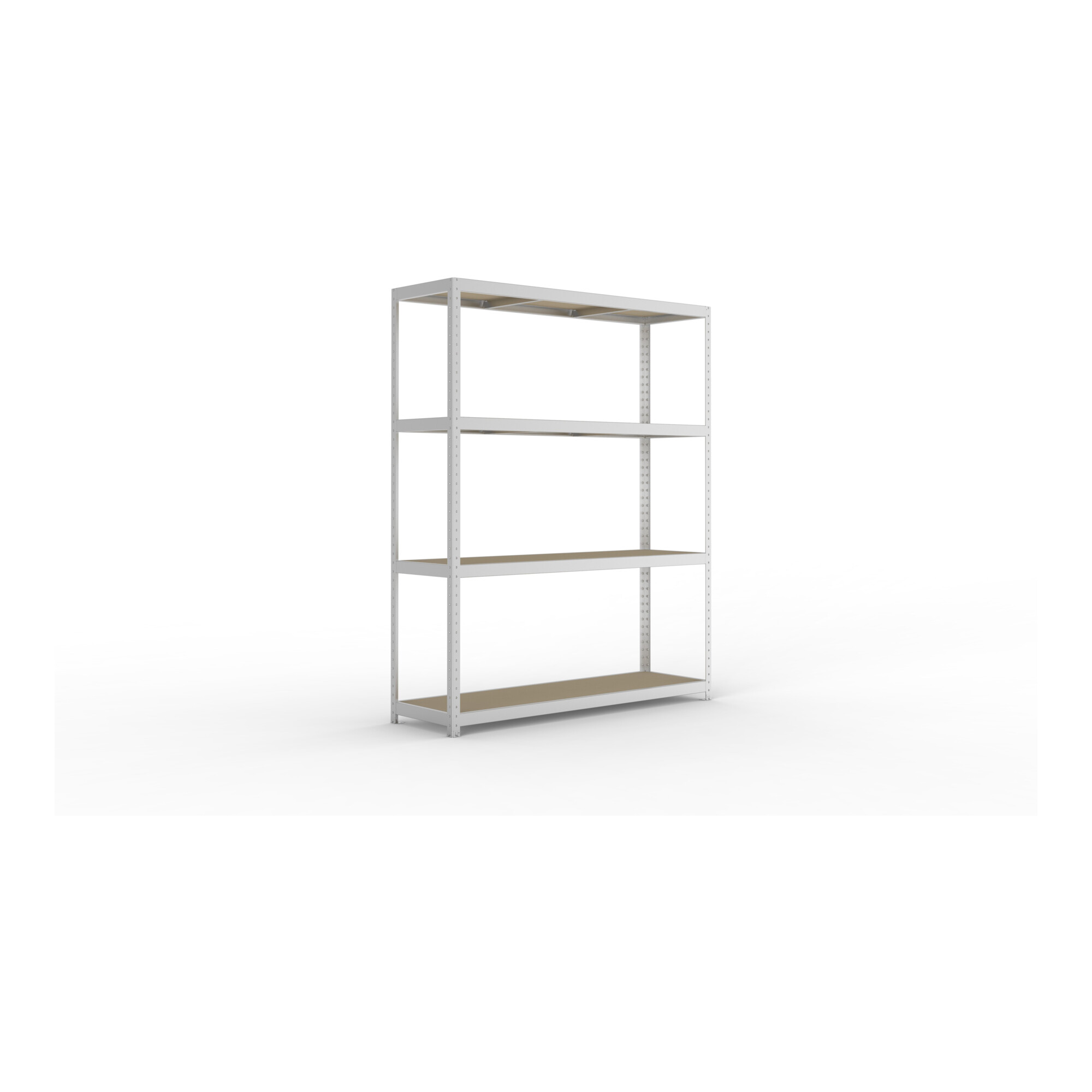 Meta Weitspannregal Speed Rack 2470 x 2000 x 600 mm verzinkt + 4 Fachebenen + Spanplatten