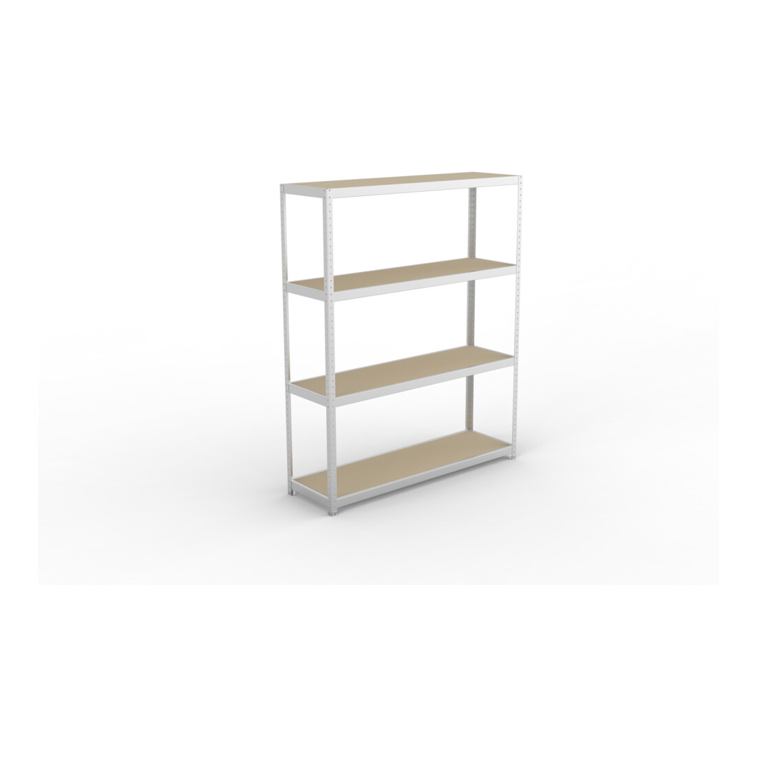 Meta Weitspannregal Speed Rack 2470 x 2000 x 600 mm verzinkt + 4 Fachebenen + Spanplatten
