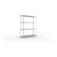 Meta Weitspannregal Speed Rack 2470 x 2000 x 600 mm verzinkt + 4 Fachebenen + Spanplatten