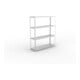 Meta Weitspannregal Speed Rack 2470 x 2000 x 600 mm verzinkt + 4 Fachebenen + Stahlpaneelen