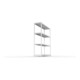 Meta Weitspannregal Speed Rack 2470 x 2000 x 600 mm verzinkt + 4 Fachebenen + Stahlpaneelen