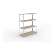 Meta Weitspannregal Speed Rack 2470 x 2000 x 800 mm verzinkt + 4 Fachebenen + Spanplatten-2