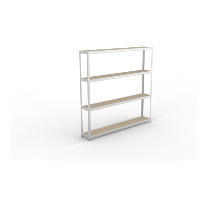 Meta Weitspannregal Speed Rack 2470 x 2500 x 400 mm verzinkt + 4 Fachebenen + Spanplatten