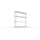 Meta Weitspannregal Speed Rack 2470 x 2500 x 400 mm verzinkt + 4 Fachebenen + Spanplatten