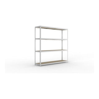 Meta Weitspannregal Speed Rack 2470 x 2500 x 600 mm verzinkt + 4 Fachebenen + Spanplatten