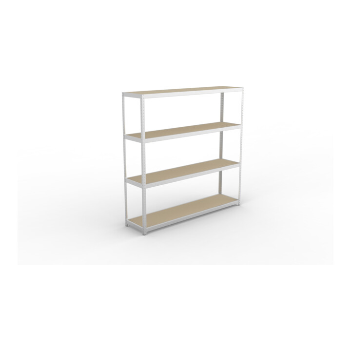 Meta Weitspannregal Speed Rack 2470 x 2500 x 600 mm verzinkt + 4 Fachebenen + Spanplatten