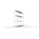 Meta Weitspannregal Speed Rack 2470 x 2500 x 600 mm verzinkt + 4 Fachebenen + Spanplatten