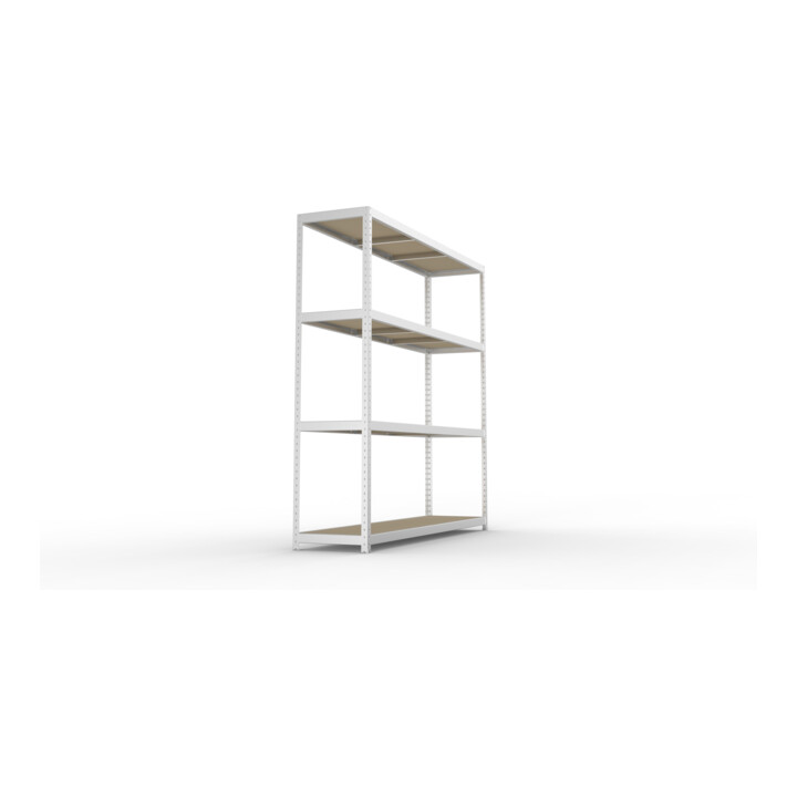 Meta Weitspannregal Speed Rack 2470 x 2500 x 600 mm verzinkt + 4 Fachebenen + Spanplatten