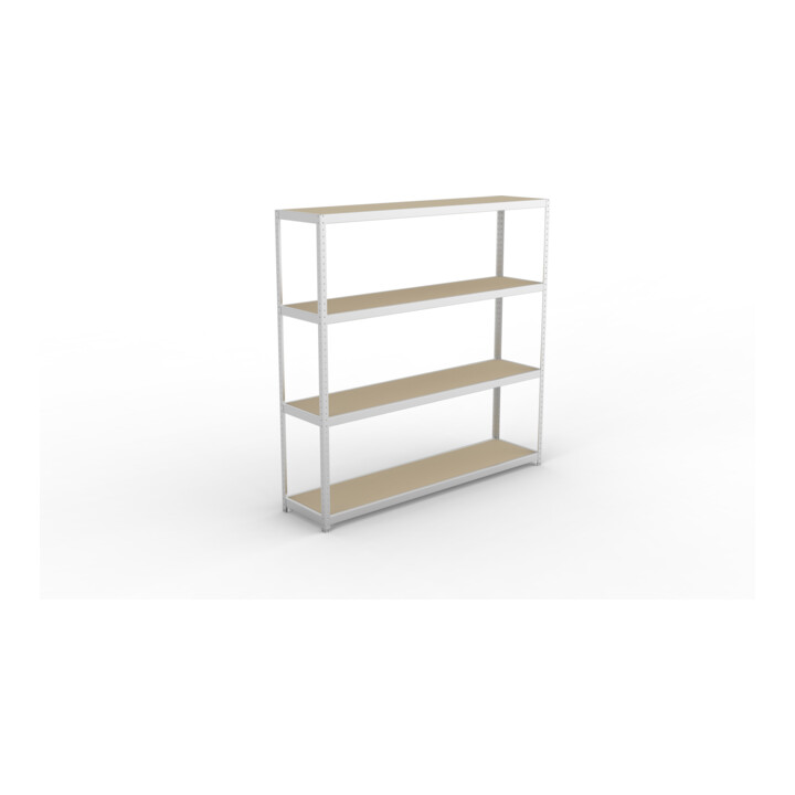 Meta Weitspannregal Speed Rack 2470 x 2500 x 600 mm verzinkt + 4 Fachebenen + Spanplatten