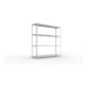 Meta Weitspannregal Speed Rack 2470 x 2500 x 600 mm verzinkt + 4 Fachebenen + Stahlpaneelen