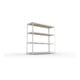 Meta Weitspannregal Speed Rack 2470 x 2500 x 800 mm verzinkt + 4 Fachebenen + Spanplatten