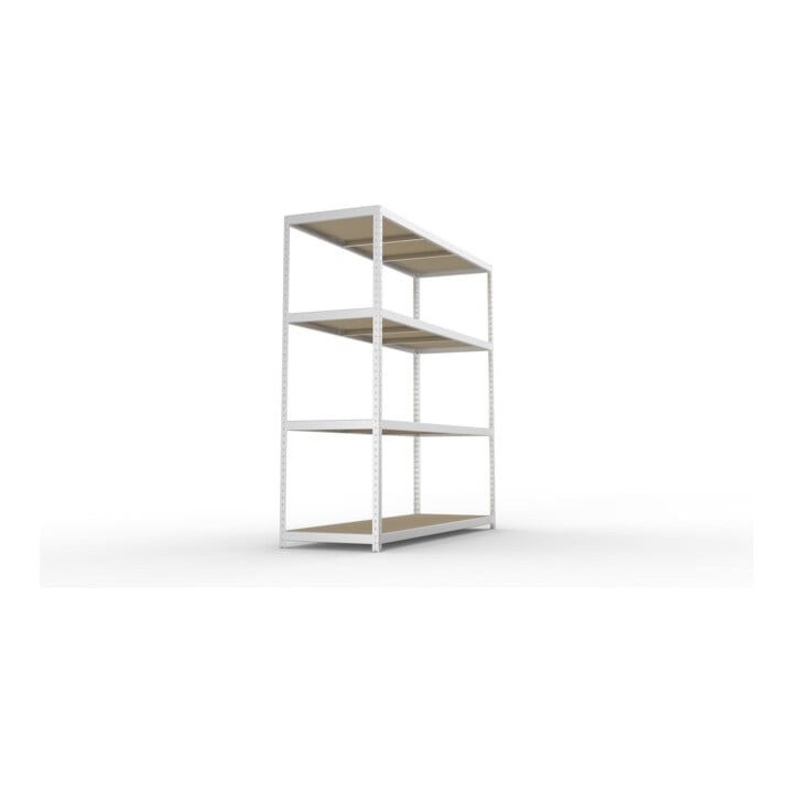 Meta Weitspannregal Speed Rack 2470 x 2500 x 800 mm verzinkt + 4 Fachebenen + Spanplatten