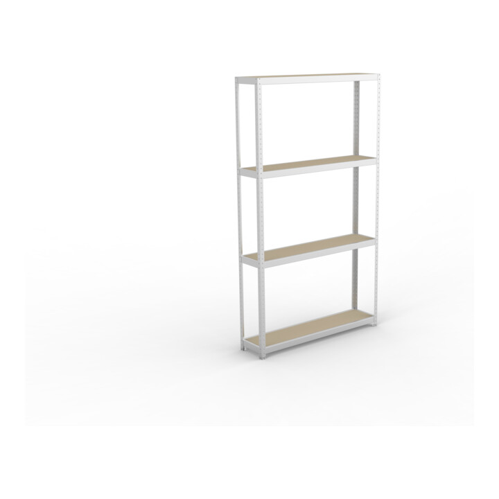 Meta Weitspannregal Speed Rack 2970 x 1700 x 400 mm verzinkt + 4 Fachebenen + Spanplatten