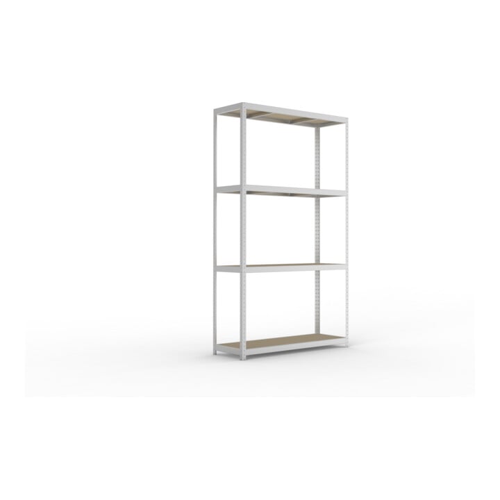 Meta Weitspannregal Speed Rack 2970 x 1700 x 600 mm verzinkt + 4 Fachebenen + Spanplatten