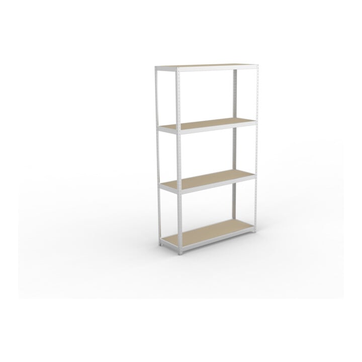 Meta Weitspannregal Speed Rack 2970 x 1700 x 600 mm verzinkt + 4 Fachebenen + Spanplatten