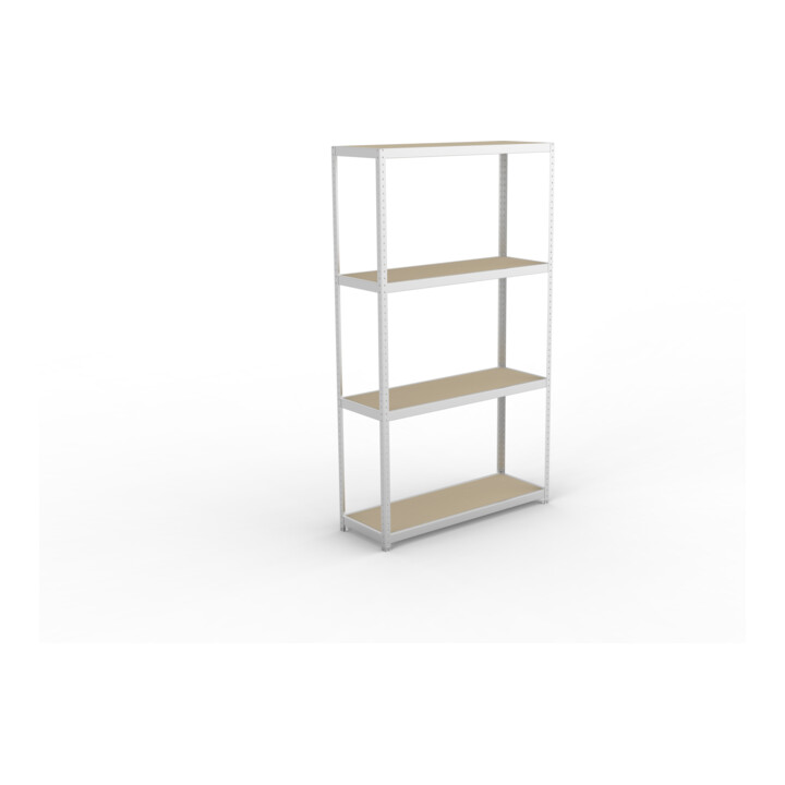 Meta Weitspannregal Speed Rack 2970 x 1700 x 600 mm verzinkt + 4 Fachebenen + Spanplatten