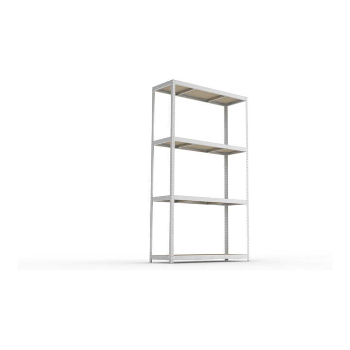Meta Weitspannregal Speed Rack 2970 x 1700 x 600 mm verzinkt + 4 Fachebenen + Spanplatten